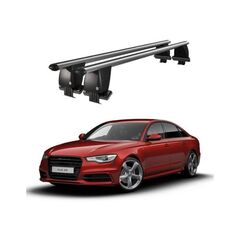 Bare transversale portbagaj auto aluminiu compatibile plafon neted Audi A6 4A C8 2018-> argintii sau negre Cod: CB200101 Kit-104-Dacenergy.ro