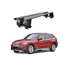 Bare transversale portbagaj auto aluminiu compatibile plafon neted BMW X1 E84 2009-2012 argintii sau negre Cod: CB200101 Kit-103-Dacenergy.ro