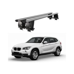 Bare transversale portbagaj auto aluminiu compatibile plafon neted BMW X1 E84 2012-2015 argintii sau negre Cod: CB200101 Kit-103-Dacenergy.ro