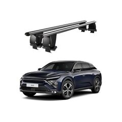 Bare transversale portbagaj auto aluminiu compatibile plafon neted Citroen C5 X E43 2021-> argintii sau negre Cod: CB200101 Kit-105-Dacenergy.ro