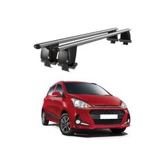 Bare transversale portbagaj auto aluminiu compatibile plafon neted Hyundai i10 IA 2017-2019 argintii sau negre Cod: CB200101 Kit-108-Dacenergy.ro