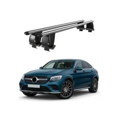 Bare transversale portbagaj auto aluminiu compatibile plafon neted Mercedes-Benz GLC X253 2015-2020 argintii sau negre Cod: CB200101 Kit-101-Dacenergy.ro