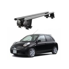 Bare transversale portbagaj auto aluminiu compatibile plafon neted Nissan Note Versa 2004-2012 argintii sau negre Cod: CB200101 Kit-108-Dacenergy.ro