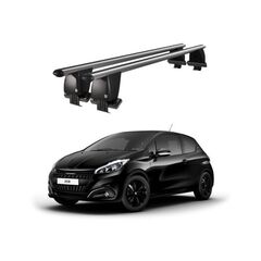 Bare transversale portbagaj auto aluminiu compatibile plafon neted Peugeot 208 2015-2019 argintii sau negre Cod: CB200101 Kit-109-Dacenergy.ro