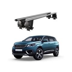 Bare transversale portbagaj auto aluminiu compatibile plafon neted Peugeot 5008 2017-2020 argintii sau negre Cod: CB200101 Kit-107-Dacenergy.ro