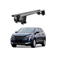 Bare transversale portbagaj auto aluminiu compatibile plafon neted Peugeot 5008 2021-> argintii sau negre Cod: CB200101 Kit-107-Dacenergy.ro