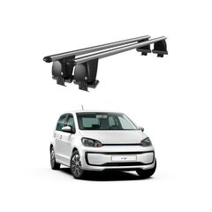 Bare transversale portbagaj auto aluminiu compatibile plafon neted Volkswagen E-Up! 2014-> argintii sau negre Cod: CB200101 Kit-103-Dacenergy.ro