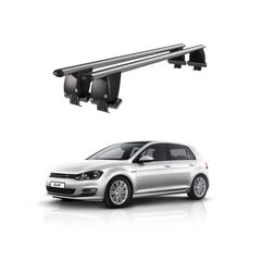 Bare transversale portbagaj auto aluminiu compatibile plafon neted Volkswagen Golf 7 5G Sportsvan 2014-2019 argintii sau negre Cod: CB200101 Kit-103-Dacenergy.ro