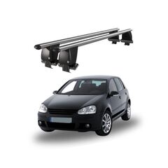 Bare transversale portbagaj auto aluminiu compatibile plafon neted Volkswagen Golf Plus 1K 2003-2008 argintii sau negre Cod: CB200101 Kit-102-Dacenergy.ro