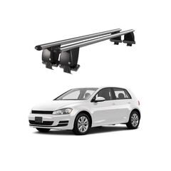 Bare transversale portbagaj auto aluminiu compatibile plafon neted Volkswagen Golf VII 5G 2012-2019 argintii sau negre Cod: CB200101 Kit-109-Dacenergy.ro