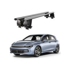 Bare transversale portbagaj auto aluminiu compatibile plafon neted Volkswagen Golf 7 5G 2019-> argintii sau negre Cod: CB200101 Kit-105-Dacenergy.ro