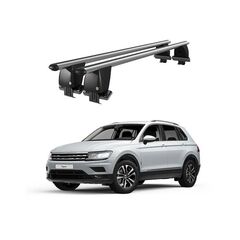 Bare transversale portbagaj auto aluminiu compatibile plafon neted Volkswagen Tiguan II AD1 2016->argintii sau negre Cod: CB200101 Kit-108-Dacenergy.ro