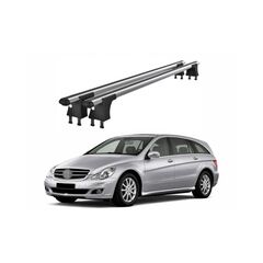 Set bare transversale aluminiu cu prindere in puncte fixe compatibile Mercedes Clasa R W251 2005-2013 negre sau argintii Cod: 120101 Kit 203-Dacenergy.ro