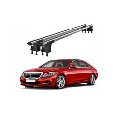 Set bare transversale aluminiu cu prindere in puncte fixe compatibile Mercedes Clasa S W222 2014-> negre sau argintii Cod: 120101 Kit 203-Dacenergy.ro