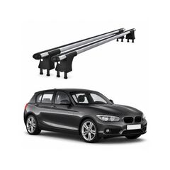 Set bare transversale aluminiu cu prindere in puncte fixe compatibile BMW Seria 1 F21 2012-2019 negre sau argintii Cod: 120101 Kit 201-Dacenergy.ro