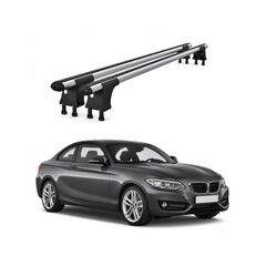 Set bare transversale aluminiu cu prindere in puncte fixe compatibile BMW Seria 2 F22 Coupe 2014-2021 negre sau argintii Cod: 120101 Kit 201-Dacenergy.ro