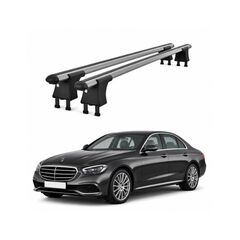 Set bare transversale aluminiu cu prindere in puncte fixe compatibile Mercedes Clasa E W213 2016-> negre sau argintii Cod: 120101 Kit 203-Dacenergy.ro