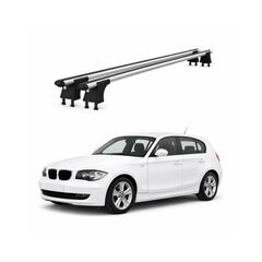 Set bare transversale aluminiu cu prindere in puncte fixe compatibile BMW Seria 1 E87 2004-2011 3/5 usi  negre sau argintii Cod: 120101 Kit 201-Dacenergy.ro