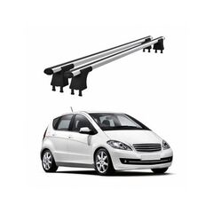 Set bare transversale aluminiu cu prindere in puncte fixe compatibile Mercedes Clasa A W169 2004-2012 negre sau argintii Cod: 120101 Kit 201-Dacenergy.ro
