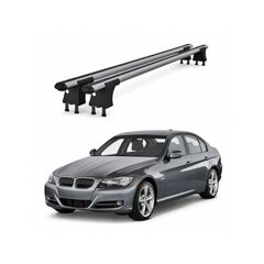 Set bare transversale aluminiu cu prindere in puncte fixe compatibile BMW Seria 3 E90 2005-2012 negre sau argintii Cod: 120101 Kit 201-Dacenergy.ro