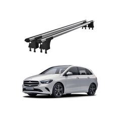 Set bare transversale aluminiu cu prindere in puncte fixe compatibile Mercedes Clasa B W247 2018-> negre sau argintii Cod: 120101 Kit 204-Dacenergy.ro