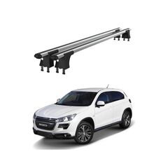 Set bare transversale aluminiu cu prindere in puncte fixe compatibile Peugeot 4008 2010-2013 / 2013-> negre sau argintii Cod: 120101 Kit 202-Dacenergy.ro