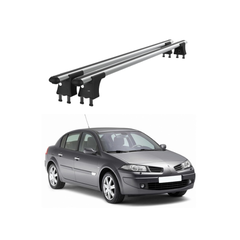 Set bare transversale aluminiu cu prindere in puncte fixe compatibile Renault Megane II 2002-2010 negre sau argintii Cod: 120101 Kit 201-Dacenergy.ro