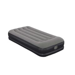Saltea Gonflabila Bestway, 1 Persoana, Pompa Electrica Integrata, 191x97x36 cm, TRITECH 3 Straturi, Structura I-Beam, Capacitate 150 kg, Perna Incorporata, Negru Gri, Culoare: Negru, Gri, Dimensiuni (cm)	: 97 x 191-Dacenergy.ro
