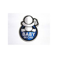 Abtibild “BABY IN CAR” fundal albastru forma in relief Cod:TS-129-Dacenergy.ro
