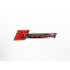 Emblema  " Supercharged "culoare Rosu  Cod:TS-105-Dacenergy.ro