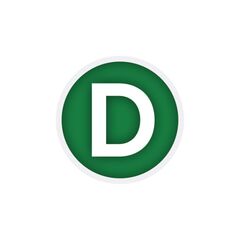 Autocolant Litera D pentru Camioane Transport Deseuri-Dacenergy.ro