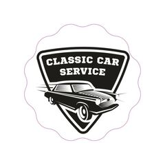 Abtibild "CLASSIC CAR SERVICE" Cod: TAG 003 / T4-Dacenergy.ro