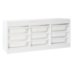 Organizator cu cutii de depozitare, alb, TRIMAL NEW-Dacenergy.ro