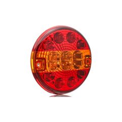 Lampa LED stop remorca rotunda 140mm 12V-24V pozitie, stop si semnalizare Cod: TRL140L-Dacenergy.ro