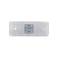 Lampa laterala LED alba 4 LED 12V Cod: L1015137-Dacenergy.ro