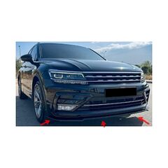 Spoiler prelungire bara fata Volkswagen Tiguan MK2 R-Line 2015-2020 ABS negru Piano Cod: LSP3016-Dacenergy.ro