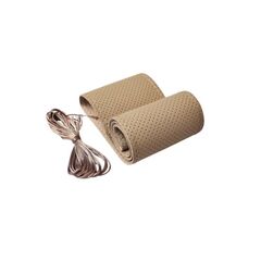 Husa volan piele cu gaurele  marimea M culoare Bej Cod: LUXA399-Dacenergy.ro