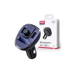 Modulator MP3 SMART cu functie handsfree auto Bluetooth si incarcator auto 18W 12V-24V Cod: XO-BCC05-Dacenergy.ro