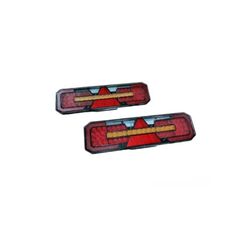 Lampa Stop SMD cu semnalizare dinamica  12V-24V 110 SMD  Cod: 2208-Dacenergy.ro