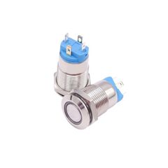 Buton din aluminiu 12V ,12mm Cod: TLB93A-Dacenergy.ro