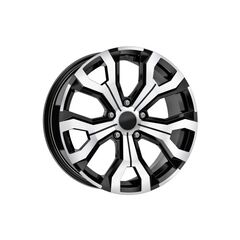 Jante DY1886 B/D KM 16x6.5 5x114.3 ET35 negru polish compatibile Dacia, Renault, Nissan, Toyota, Subaru, Honda, Lexus-Dacenergy.ro