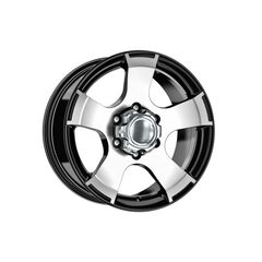 Jante DY366 KM 16x8 6x139.7 ET25 negru polish diamond cut compatibile Ford Toyota Nissan Mitsubishi  Cod: DY366-Dacenergy.ro