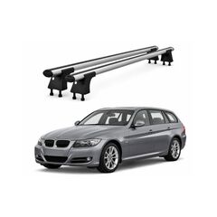 Set bare transversale aluminiu cu prindere in puncte fixe compatibile BMW Seria 3 E91 Touring 2005-2012 negre sau argintii Cod: 120101 Kit 201-Dacenergy.ro