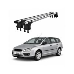 Set bare transversale aluminiu cu prindere in puncte fixe compatibile Ford Focus II Combi 2004-2011 negre sau argintii Cod: 120101 Kit 201-Dacenergy.ro