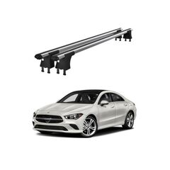 Set bare transversale aluminiu cu prindere in puncte fixe compatibile Mercedes CLA C118 2019-> negre sau argintii Cod: 120101 Kit 204-Dacenergy.ro