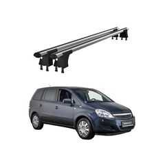 Set bare transversale aluminiu cu prindere in puncte fixe compatibile Opel Zafira B 2005-2012 negre sau argintii Cod: 120101 Kit 201-Dacenergy.ro