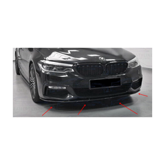 Spoiler prelungire bara fata BMW Seria 5 G31 cu pachet M 2017-2020 ABS negru Piano Cod: LSP3034-Dacenergy.ro