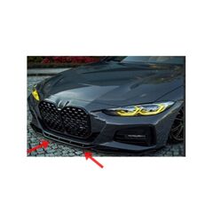Spoiler prelungire bara fata BMW Seria 4 G22 cu pachet M 2020-> compatibil Facelift si Non Facelift 2024 ABS negru Piano Cod: LSP3033-Dacenergy.ro