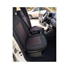 Huse scaune auto compatibile Dacia Jogger 2021-> 7 locuri spatar bancheta fractionat Premium Imitatie Piele Romb-Dacenergy.ro