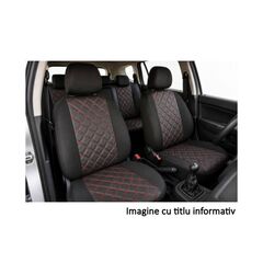 Huse scaune auto compatibile Dacia Duster I 2008-2017 Premium Imitatie Piele Romb-Dacenergy.ro